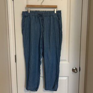 LOFT | PAPER BAG TAPERED PANTS | SIZE XL
